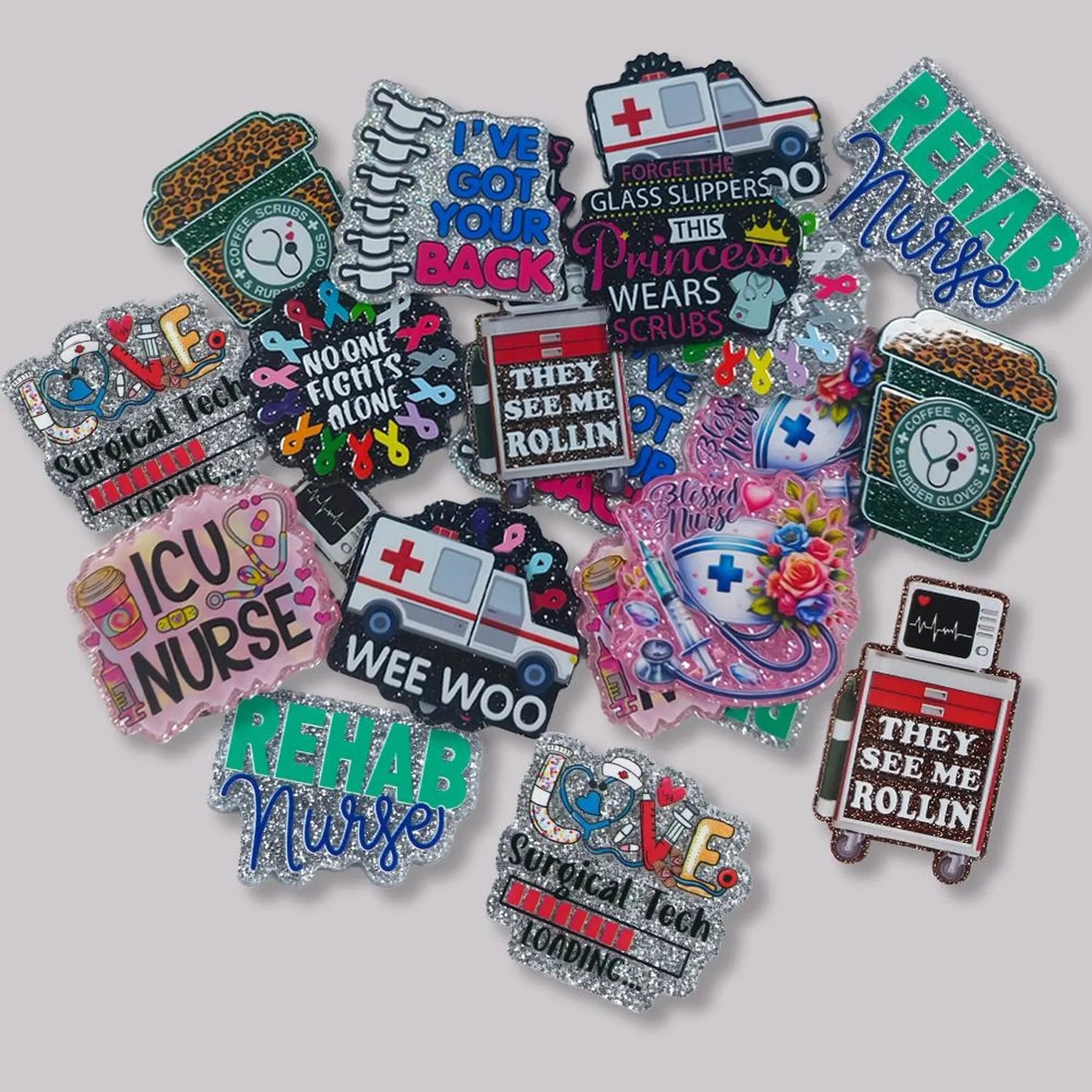 Mu Mu-Acrylics  $3/bag-7pcs