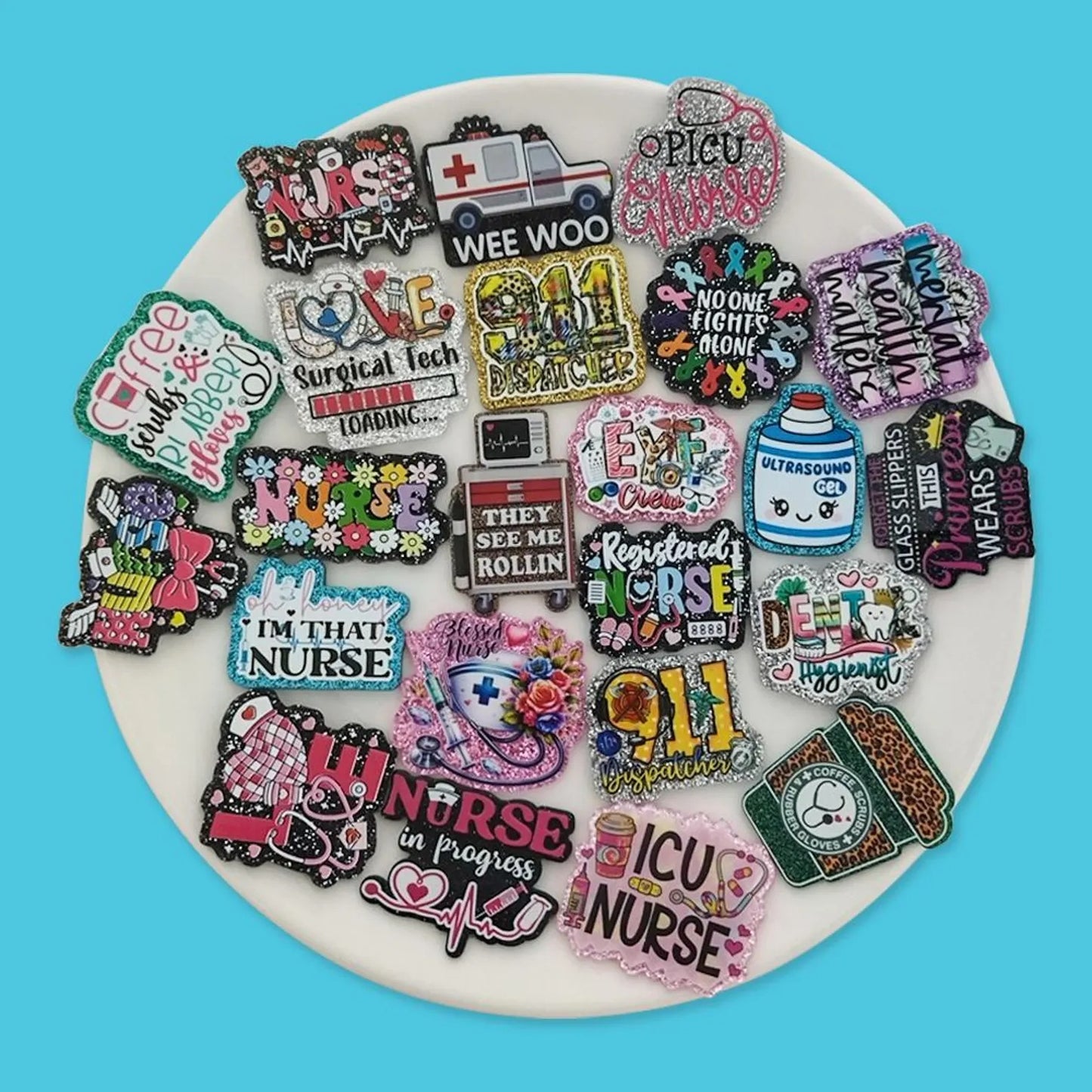 Mu Mu-Acrylics  $3/bag-7pcs