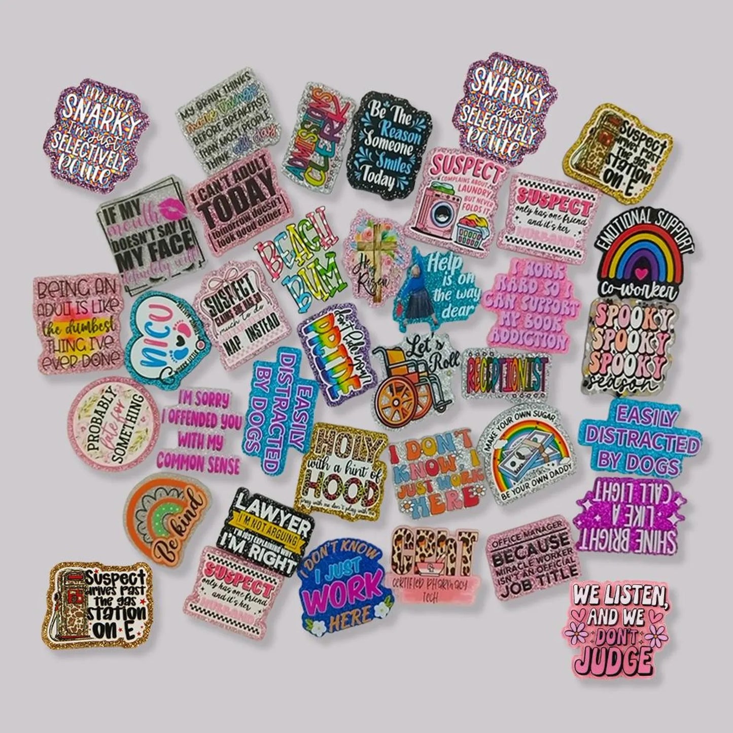 Mu Mu-Acrylics  $3/bag-7pcs