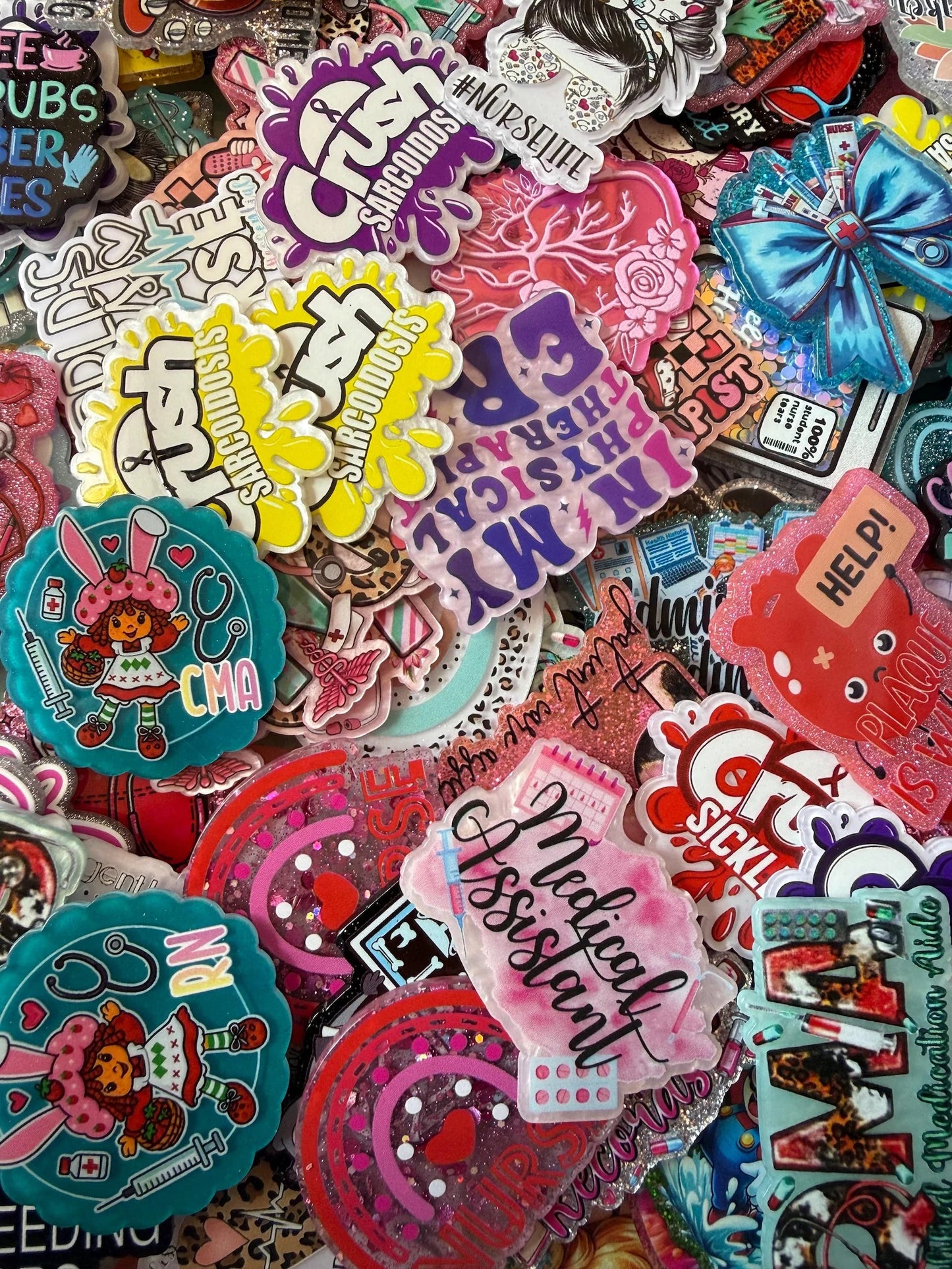 Mu Mu-Acrylics  $3/bag-7pcs